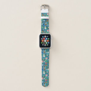 Buddy the Elf and Characters Teal Pattern Apple Watch Band