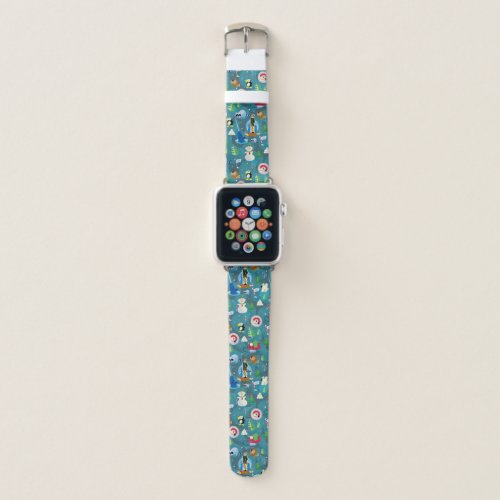 Buddy the Elf and Characters Teal Pattern Apple Watch Band