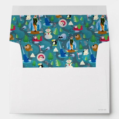 Buddy the Elf and Characters Teal Pattern Envelope