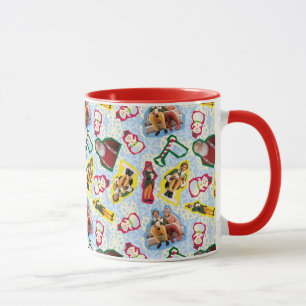 Buddy the Elf and Santa North Pole Pattern Mug