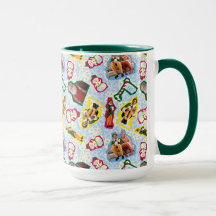 Buddy the Elf and Santa North Pole Pattern Mug