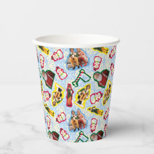 Buddy the Elf and Santa North Pole Pattern Paper Cups