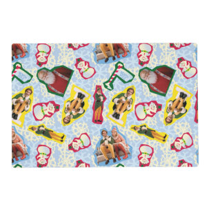 Buddy the Elf and Santa North Pole Pattern Placemat