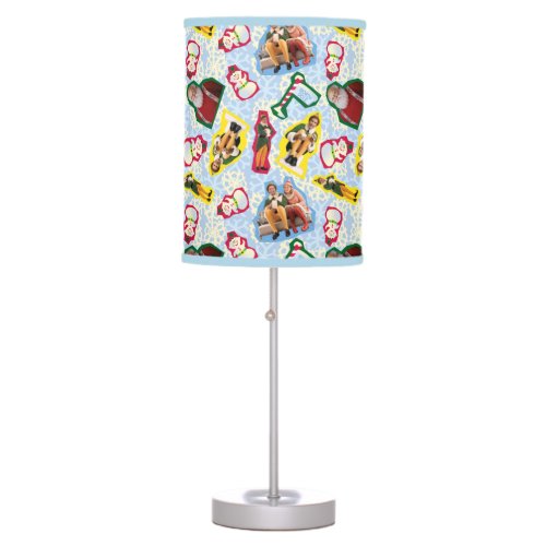 Buddy the Elf and Santa North Pole Pattern Table Lamp