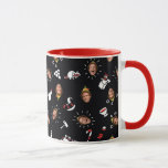 Buddy the Elf Black Doodle Pattern Mug