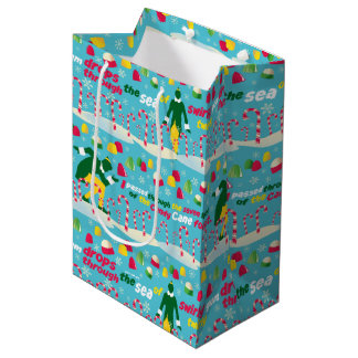 Buddy the Elf Candy Pattern Medium Gift Bag