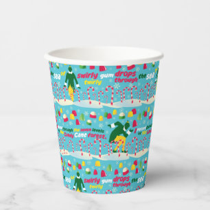 Buddy the Elf Candy Pattern Paper Cups