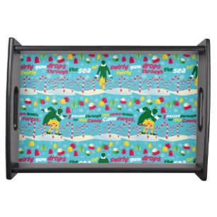 Buddy the Elf Candy Pattern Serving Tray