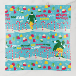 Buddy the Elf Candy Pattern Trinket Tray