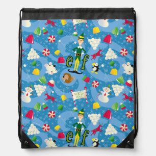 Buddy the Elf Cartoon Pattern Drawstring Bag