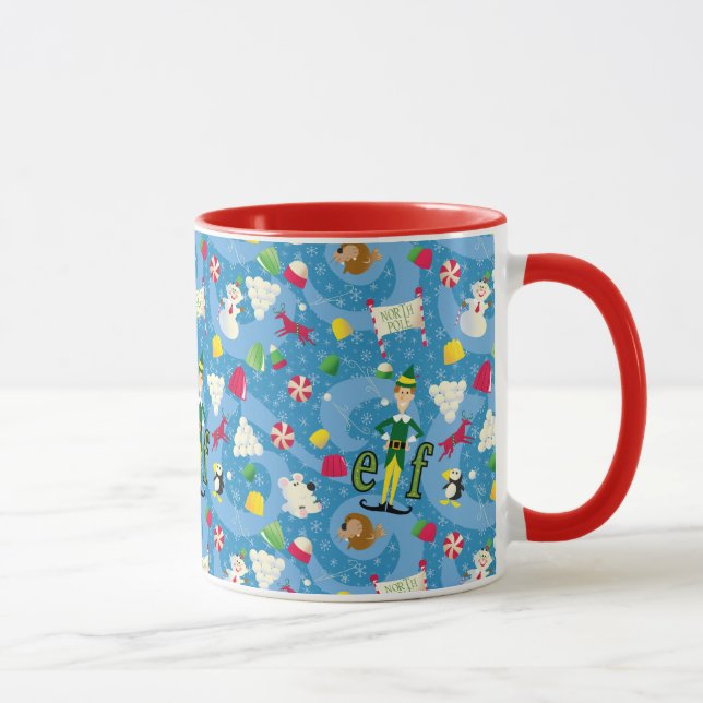 Buddy the Elf Cartoon Pattern Mug (Right)