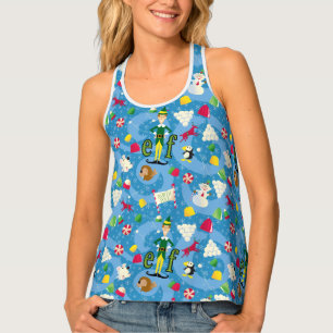 Buddy the Elf Cartoon Pattern Tank Top