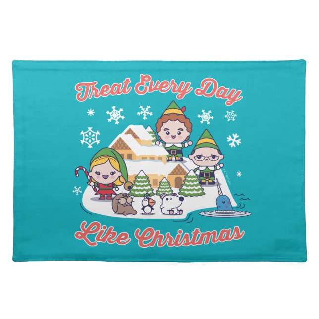 Buddy the Elf Chibi Graphic Cloth Placemat (Front)