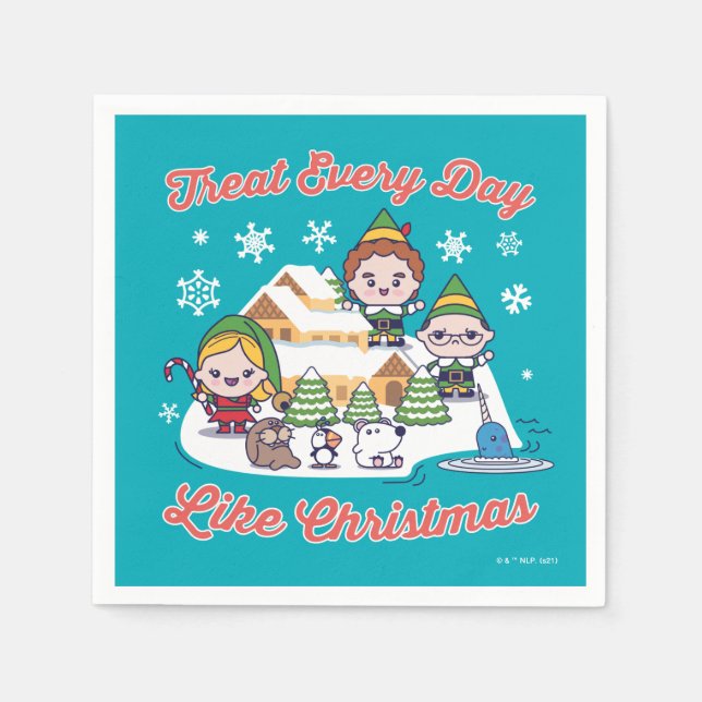 Buddy the Elf Chibi Graphic Napkins (Front)