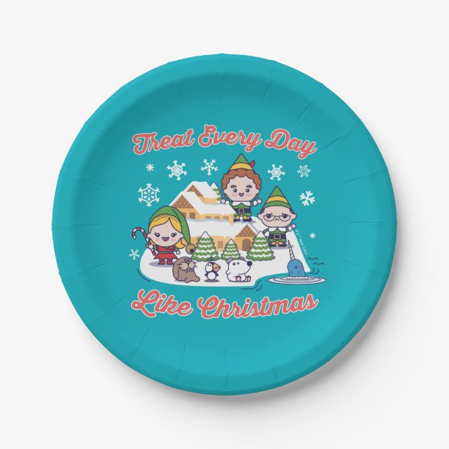 Buddy the Elf Chibi Graphic Paper Plates (Front)