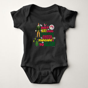 Buddy the Elf Christmas Cheer Graphic Quote Baby Bodysuit