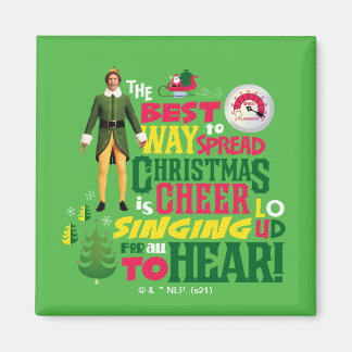 Buddy the Elf | Christmas Cheer Graphic Quote Magnet