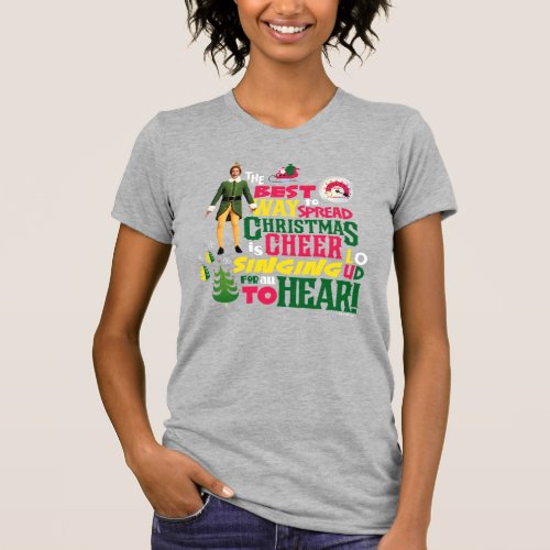 Buddy the Elf  Christmas Cheer Graphic Quote T_Shirt
