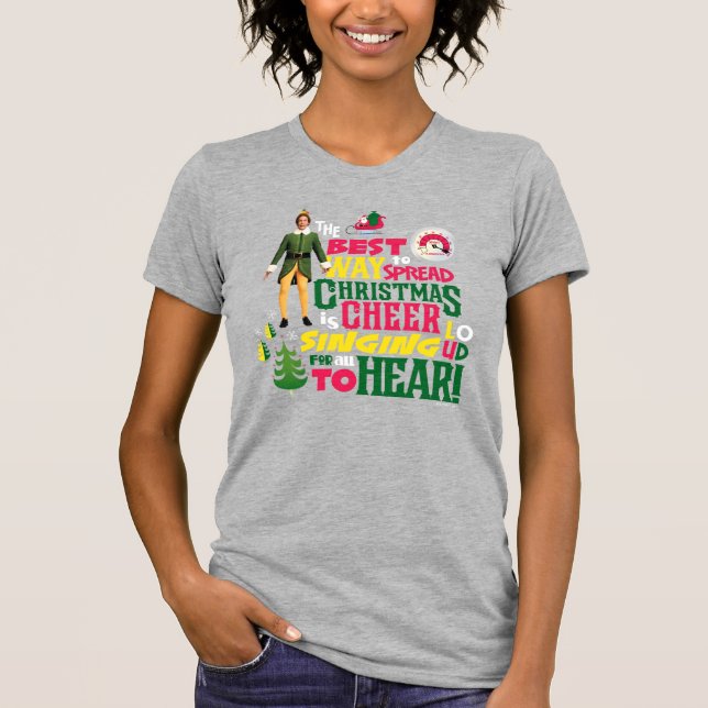 Buddy the Elf | Christmas Cheer Graphic Quote T-Shirt (Front)