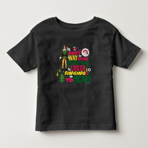 Buddy the Elf  Christmas Cheer Graphic Quote Toddler T_shirt