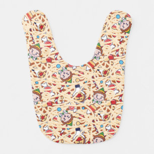 Buddy the Elf   Christmas Cheer Pattern Baby Bib