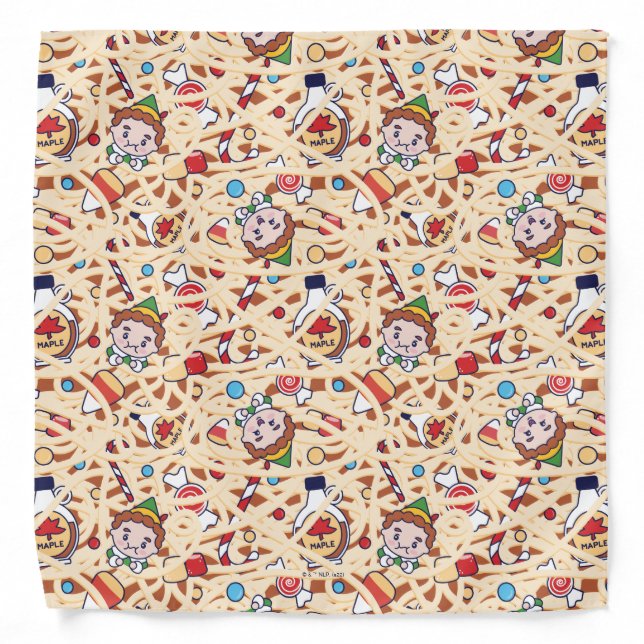 Buddy the Elf | Christmas Cheer Pattern Bandana (Front)