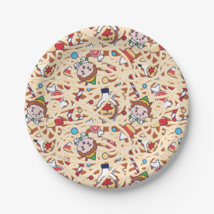 Buddy the Elf Christmas Cheer Pattern Paper Plates