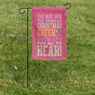 Buddy the Elf Christmas Cheer Quote Garden Flag