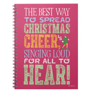 Buddy the Elf Christmas Cheer Quote Notebook