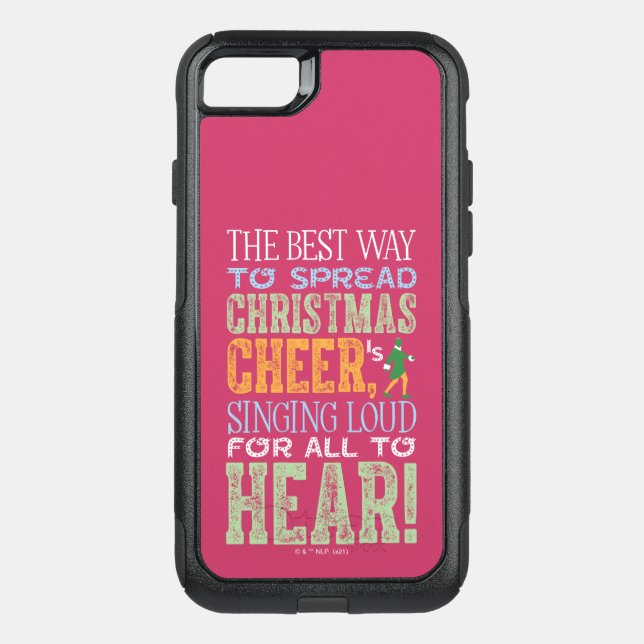 Buddy the Elf | Christmas Cheer Quote Otterbox iPhone Case (Back)