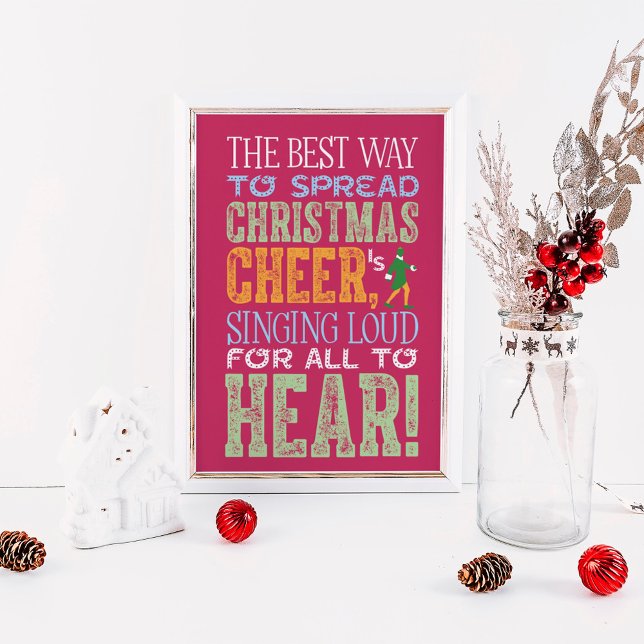Buddy the Elf | Christmas Cheer Quote Poster (Creator Uploaded)