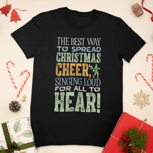 Buddy the Elf | Christmas Cheer Quote T-Shirt (Creator Uploaded)