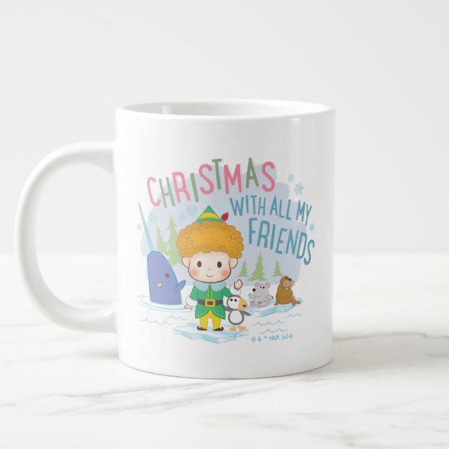 Buddy the Elf Christmas With All My Friends Giant Coffee Mug (Left)