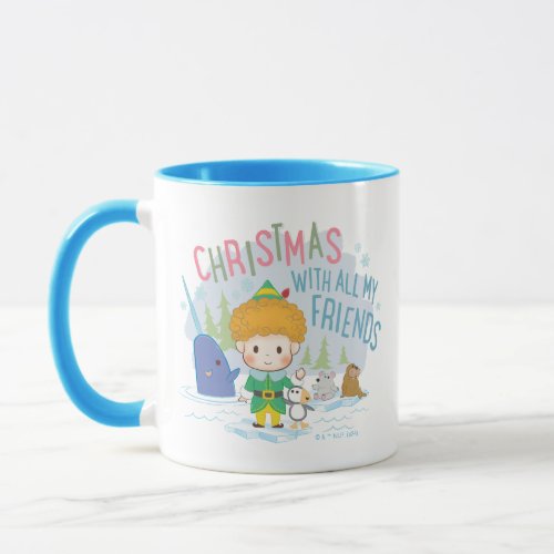 Buddy the Elf Christmas With All My Friends Mug