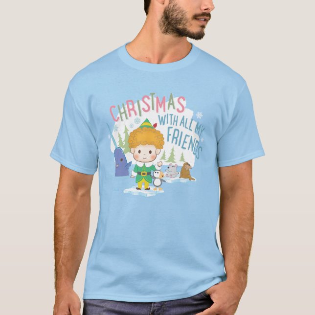 Buddy the Elf Christmas With All My Friends T-Shirt (Front)