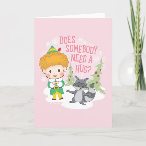Buddy the Elf Does Somebody Need a Hug Holiday Card