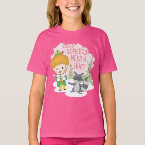 Buddy the Elf Does Somebody Need a Hug T_Shirt