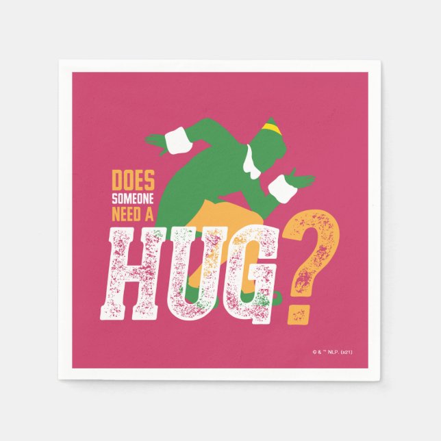 Buddy the Elf | Does Someone Need a Hug Napkins (Front)