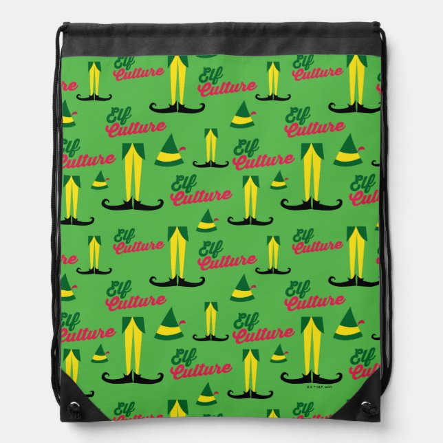 Buddy the Elf | Elf Culture Pattern Drawstring Bag (Front)