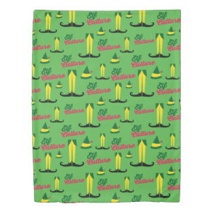 Buddy the Elf   Elf Culture Pattern Duvet Cover