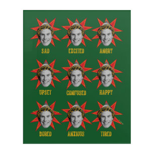 Buddy the Elf Emotions Acrylic Print
