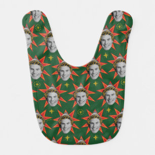 Buddy the Elf Emotions Pattern Baby Bib