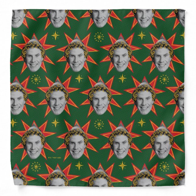 Buddy the Elf Emotions Pattern Bandana (Front)