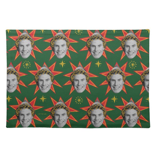 Buddy the Elf Emotions Pattern Cloth Placemat (Front)