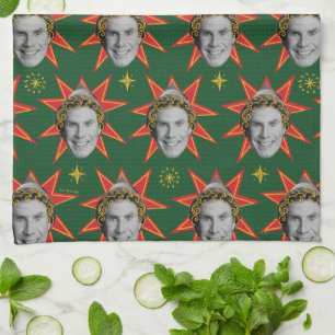 Buddy the Elf Emotions Pattern Kitchen Towel
