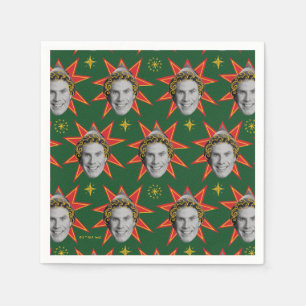 Buddy the Elf Emotions Pattern Napkins