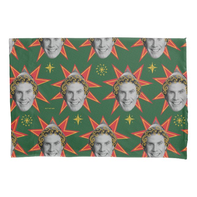 Buddy the Elf Emotions Pattern Pillow Case (Front)
