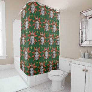 Buddy the Elf Emotions Pattern Shower Curtain