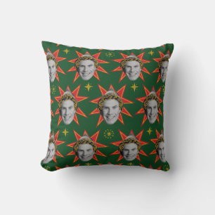 Buddy the Elf Emotions Pattern Throw Pillow