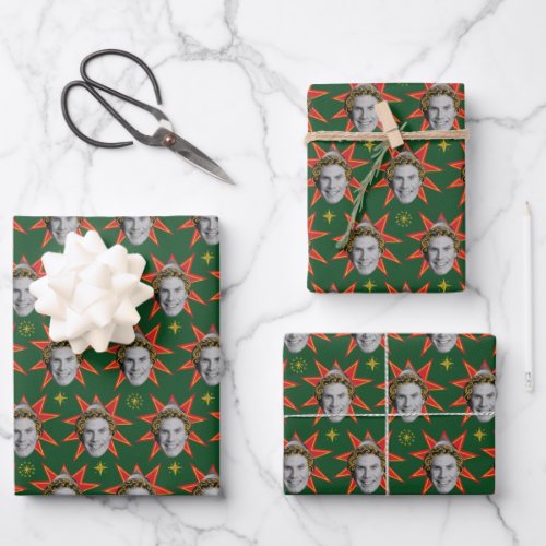 Buddy the Elf Emotions Pattern Wrapping Paper Sheets
